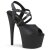 Pleaser ADORE-724 Plateau Sandaletten Kunstleder Schwarz EU-38 / US-8