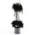 Pleaser ADORE-724F Plateau Sandaletten Transparent Schwarz EU-35 / US-5