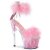 Pleaser ADORE-724F Plateau Sandaletten Transparent Rosa EU-35 / US-5