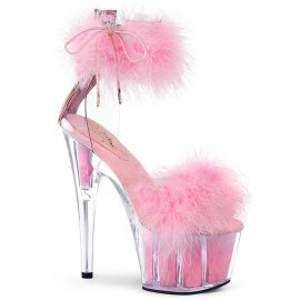 Pleaser ADORE-724F Plateau Sandaletten Transparent Rosa EU-37 / US-7