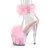 Pleaser ADORE-724F Plateau Sandaletten Transparent Rosa EU-37 / US-7