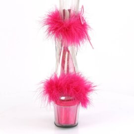 Pleaser ADORE-724F Plateau Sandaletten Transparent Pink EU-35 / US-5