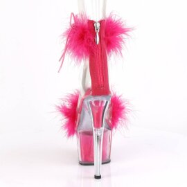Pleaser ADORE-724F Plateau Sandaletten Transparent Pink EU-35 / US-5