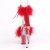 Pleaser ADORE-724F Plateau Sandaletten Transparent Rot EU-35 / US-5