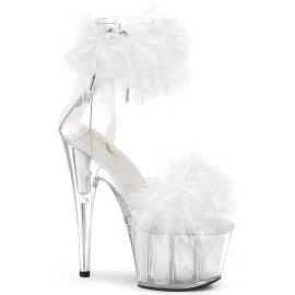Pleaser ADORE-724F Plateau Sandaletten Transparent...