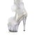 Pleaser ADORE-724F Plateau Sandaletten Transparent Weiß EU-38 / US-8