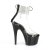 Pleaser ADORE-724RS Plateau Sandaletten Strass Transparent Schwarz EU-40 / US-10