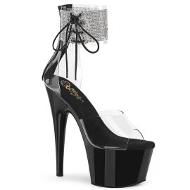 Pleaser ADORE-724RS Plateau Sandaletten Strass...