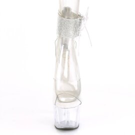 Pleaser ADORE-724RS Plateau Sandaletten Strass...
