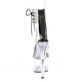 Pleaser ADORE-724RS Plateau Sandaletten Strass Transparent EU-41 / US-11