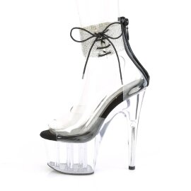 Pleaser ADORE-724RS Plateau Sandaletten Strass Transparent EU-42 / US-12