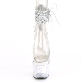 Pleaser ADORE-724RS-02 Plateau Sandaletten Strass...