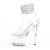Pleaser ADORE-724RS-02 Plateau Sandaletten Strass Transparent EU-38 / US-8