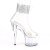 Pleaser ADORE-724RS-02 Plateau Sandaletten Strass Transparent EU-38 / US-8