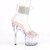 Pleaser ADORE-727RS Plateau Sandaletten Strass Transparent Rosa EU-41 / US-11