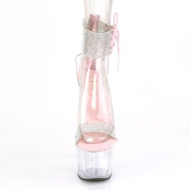 Pleaser ADORE-727RS Plateau Sandaletten Strass...