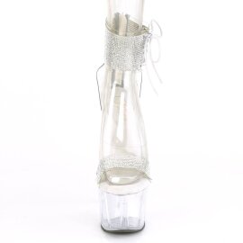 Pleaser ADORE-727RS Plateau Sandaletten Strass...