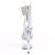 Pleaser ADORE-727RS Plateau Sandaletten Strass Transparent Silber EU-35 / US-5