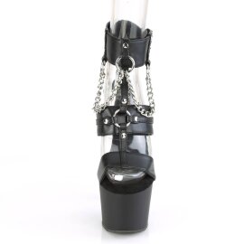 Pleaser ADORE-761 Plateau Sandaletten Kunstleder Schwarz...