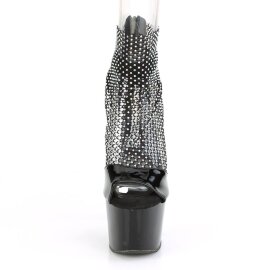 Pleaser ADORE-765RM Plateau Sandaletten Mesh Lack Schwarz...