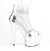 Pleaser ADORE-765RM Plateau Sandaletten Mesh Chrom Silber EU-39 / US-9