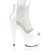 Pleaser ADORE-765RM Plateau Sandaletten Mesh Lack Weiß EU-35 / US-5