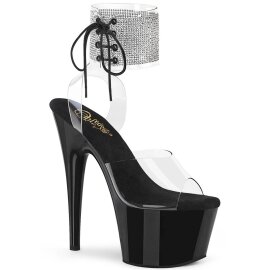 Pleaser ADORE-791-2RS Plateau Sandaletten Lack Strass...