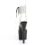 Pleaser ADORE-791-2RS Plateau Sandaletten Lack Strass Transparent Schwarz EU-41 / US-11