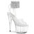 Pleaser ADORE-791-2RS Plateau Sandaletten Lack Strass Transparent EU-40 / US-10