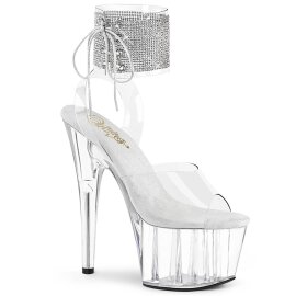 Pleaser ADORE-791-2RS Plateau Sandaletten Lack Strass...
