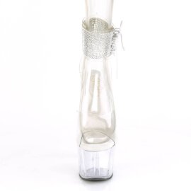 Pleaser ADORE-791-2RS Plateau Sandaletten Lack Strass...