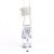 Pleaser ADORE-791-2RS Plateau Sandaletten Lack Strass Transparent EU-39 / US-9