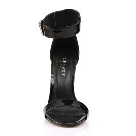 Pleaser AMUSE-10 Sandaletten Lack Schwarz EU-35 / US-5