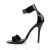 Pleaser AMUSE-10 Sandaletten Lack Schwarz EU-35 / US-5