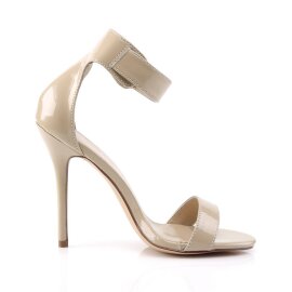 Pleaser AMUSE-10 Sandaletten Lack Beige EU-40 / US-10