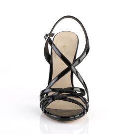 Pleaser AMUSE-13 Sandaletten Lack Schwarz EU-35 / US-5