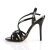 Pleaser AMUSE-13 Sandaletten Lack Schwarz EU-35 / US-5