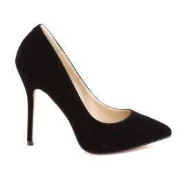 Pleaser AMUSE-20 Pumps Samt Schwarz EU-44 / US-14