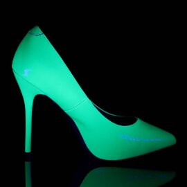 Pleaser AMUSE-20 Pumps Lack Neon Grün EU-40 / US-10