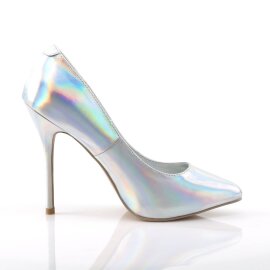 Pleaser AMUSE-20 Pumps Holo Silber EU-35 / US-5