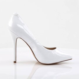 Pleaser AMUSE-20 Pumps Lack Weiß EU-35 / US-5