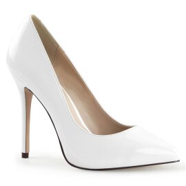 Pleaser AMUSE-20 Pumps Lack Weiß EU-37 / US-7