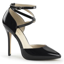 Pleaser AMUSE-25 Pumps Lack Schwarz EU-36 / US-6