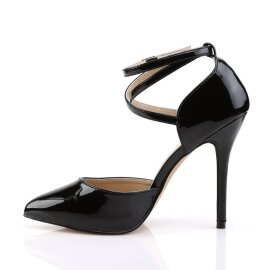 Pleaser AMUSE-25 Pumps Lack Schwarz EU-38 / US-8
