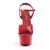 Pleaser ASPIRE-609 Plateau Sandaletten Lack Rot EU-43 / US-13