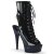 Pleaser BEJEWELED-1016-6 Plateau Stiefeletten Holo Strass Schwarz EU-35 / US-5