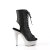 Pleaser BEJEWELED-1016-6 Plateau Stiefeletten Kunstleder Strass Schwarz Silber EU-41 / US-11