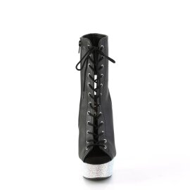 Pleaser BEJEWELED-1016-6 Plateau Stiefeletten Kunstleder...