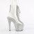 Pleaser BEJEWELED-1016C-2-7 Plateau Stiefeletten Strass Transparent Silber EU-41 / US-11