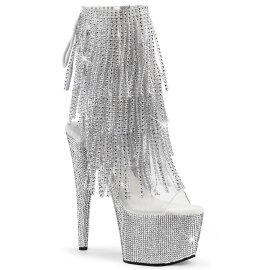 Pleaser BEJEWELED-1017RSF-7 Plateau Stiefeletten Strass...